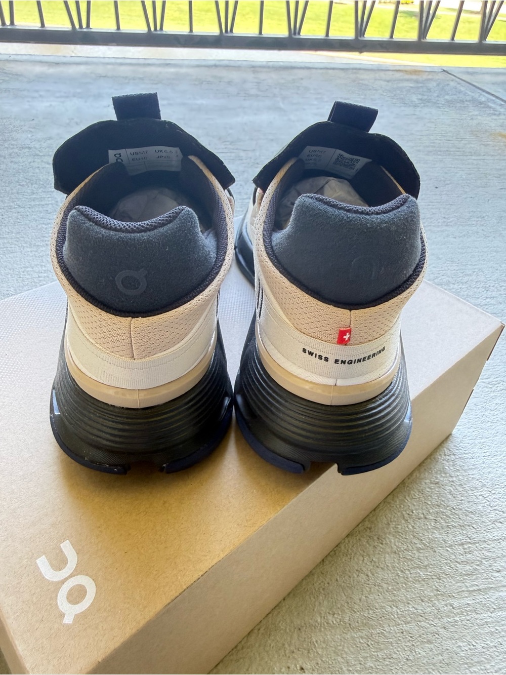 On Cloudnova 2 Dew & Black Sneakers with Coral Accents - Picture 7 of 14